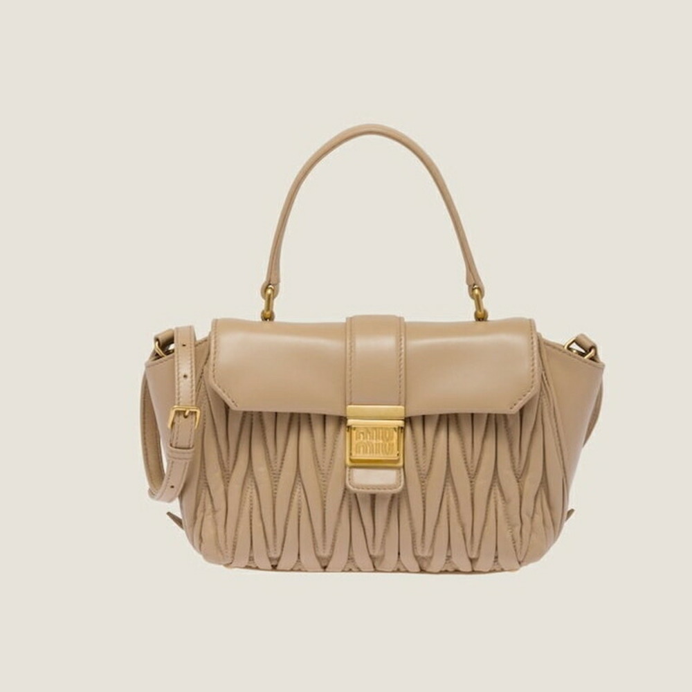 MIU MIU Spring Summer Matelasse Handbag